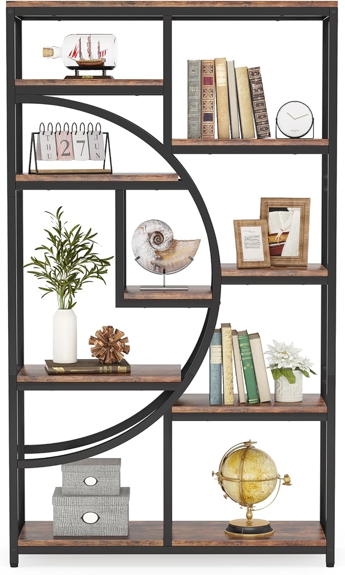 Tribesigns Industrial Bookshelf Bookcase - Image 9