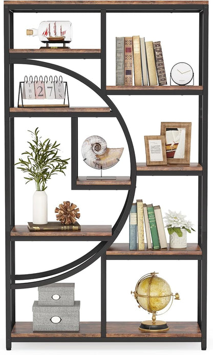 Tribesigns Industrial Bookshelf Bookcase - Image 9
