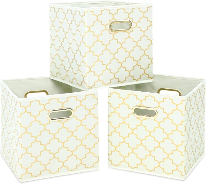 Fabric Cloth Storage Bins, Fabric Cube Organizer by SEVENDOME
