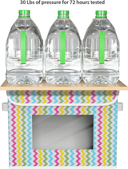 Univivi Fabric Foldable Storage Boxes Large Collapsible Stackable Storage Bins - Image 3