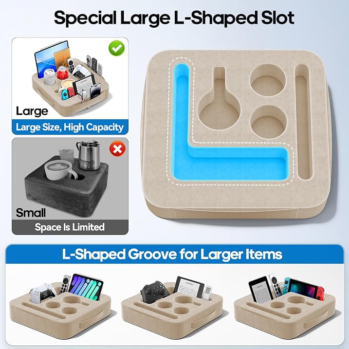Couch Cup Holder Tray, Couch Caddy - Image 3