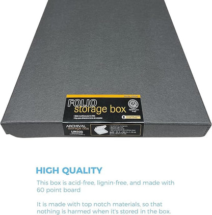 Lineco Clamshell Archival Storage Box, 23.5x30.5x1.75 Inch, Organize and Store - Image 5