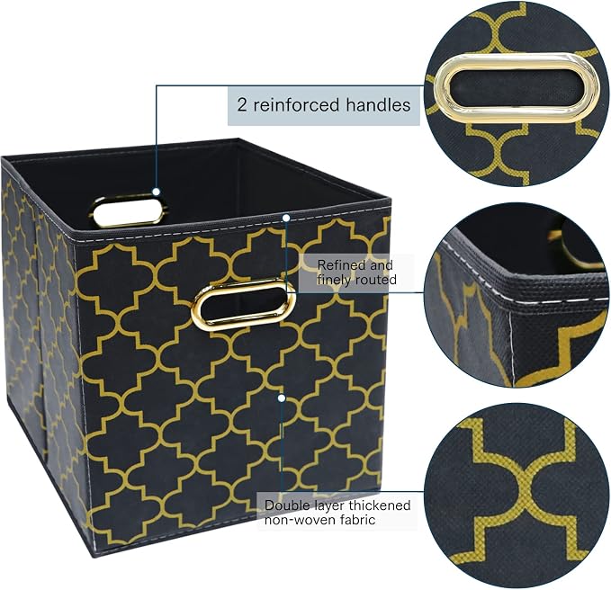 Fabric storage bins Cubes, Fabric Cube Organizer - Image 7