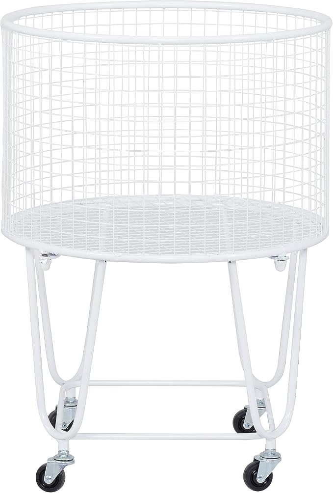 Deco 79 Metal Round Storage Cart by Deco79