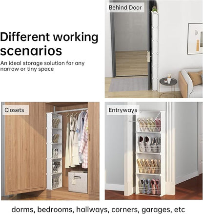 MAGINELS 4-Tier Slim Shoe Rack Organizer and Tall Storage - Image 4