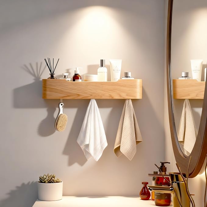 Wall Coat Rack Floating Shelves Modern Coat Rack Wall Mount - Image 7