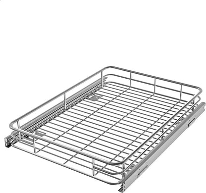 Cabinet Pull Out Shelves, Heavy-Duty Premium Collection Slide Out Shelves by JOWBOOW