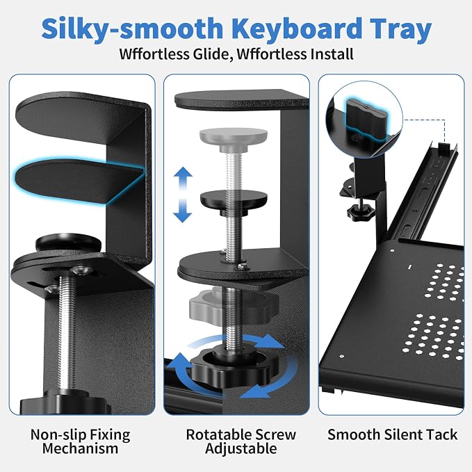Keyboard Tray Under Desk - Image 6