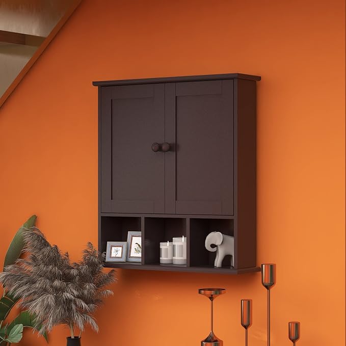 TaoHFE Brown Medicine Cabinets, Bathroom Wall Cabinet - Image 4