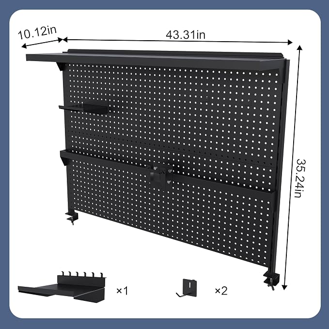 KEIKI Clamp-On Desk Pegboard - Image 2
