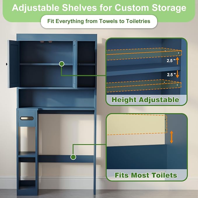 Over The Toilet Storage Cabinet - Image 8