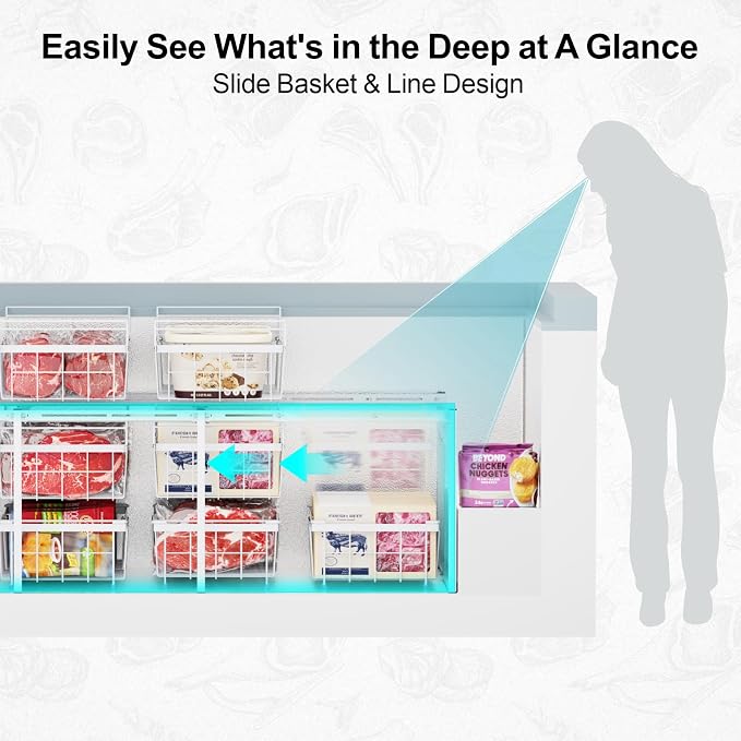 iSPECLE 2 Tier Freezer Rack Organizer - Image 5