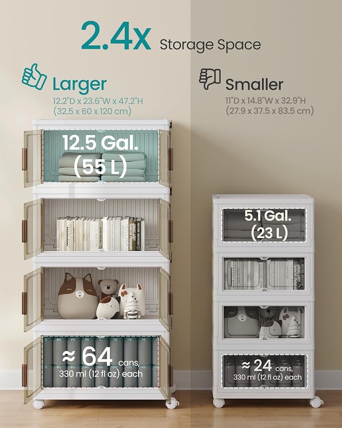 SONGMICS 58QT Plastic Storage Bins - Image 3
