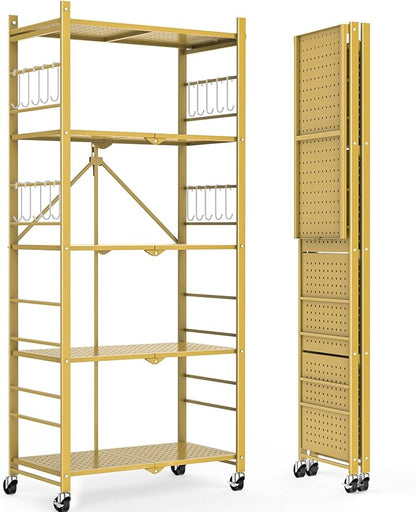 Himix 5-Tier Foldable Storage Shelves by Himix