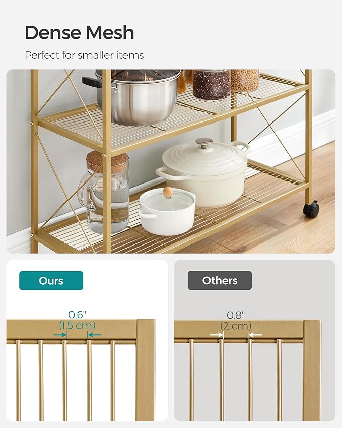SONGMICS 3-Tier Metal Storage Rack - Image 6
