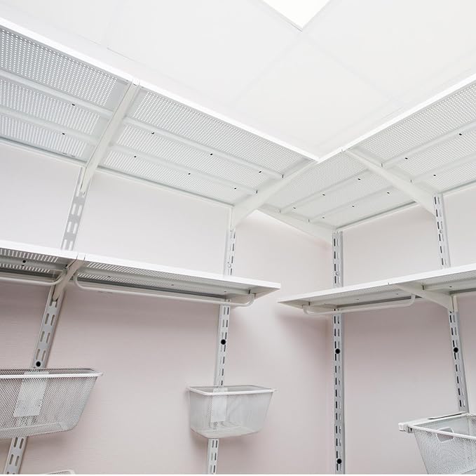 12 Pack 47 Inch Dual Track Upright Wall Shelving System Shelf Bracket Twin Slot - Image 6