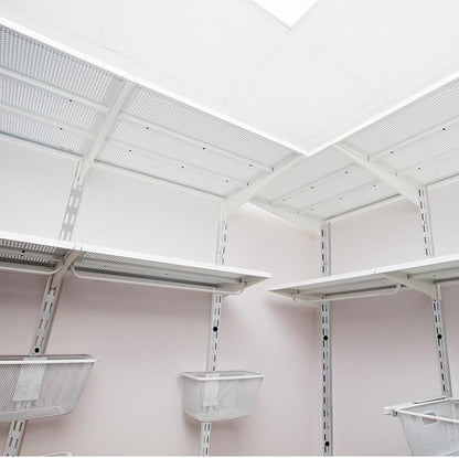12 Pack 47 Inch Dual Track Upright Wall Shelving System Shelf Bracket Twin Slot - Image 6