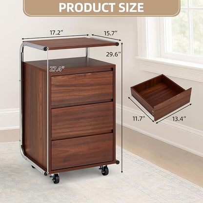 JOMEED 3 Drawer File Cabinet - Image 3