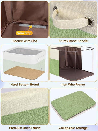 BALEINE 3 Pack Fabric Storage Bins - Image 6