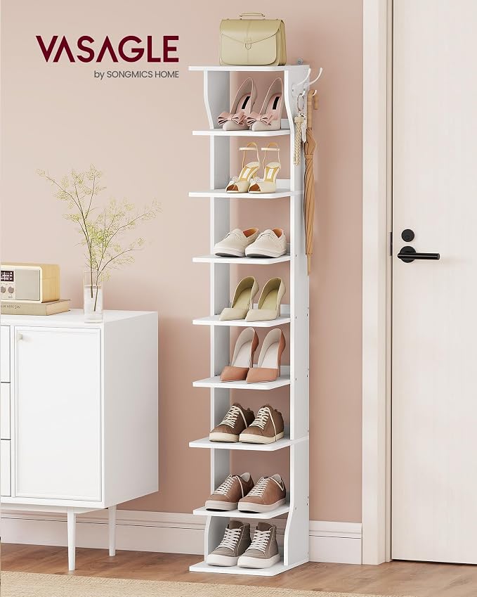 VASAGLE 9-Tier Vertical Shoe Rack, Narrow Shoe Storage Organizer - Image 2
