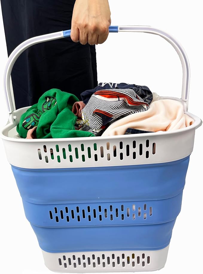 SAMMART 40L Collapsible Plastic Laundry Basket - Image 6