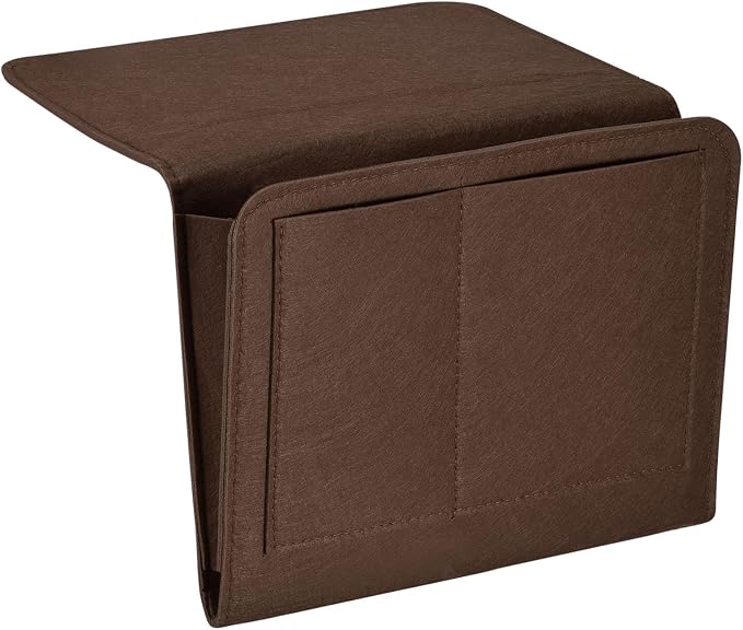 PATIKIL 11in Bedside Caddy, Bed Caddy Bedside Organizer Hanging Soft Felt 5 by PATIKIL