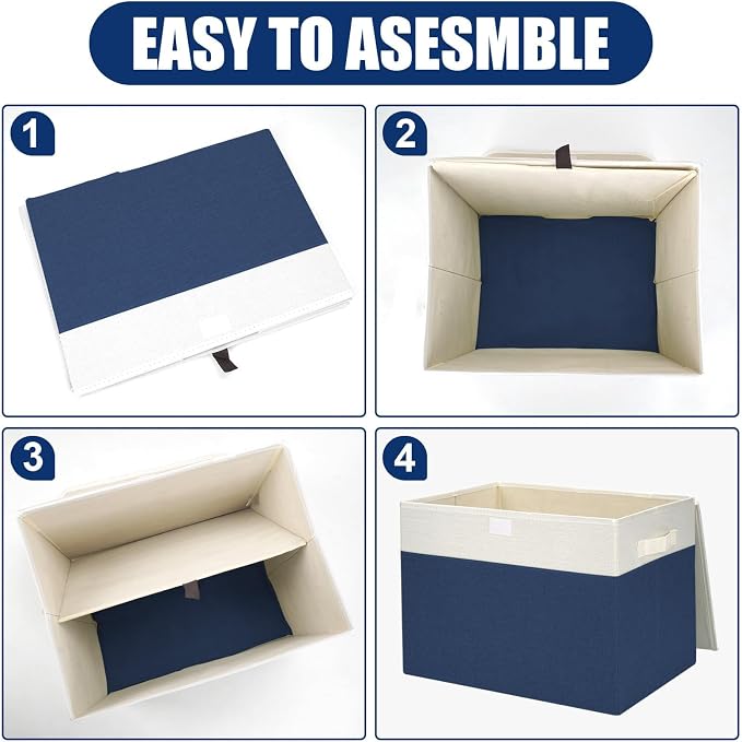 Bagnizer Large 42 Quarts Fabric Storage Bins - Image 5