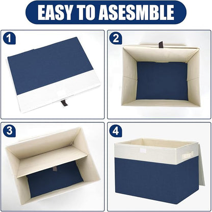 Bagnizer Large 42 Quarts Fabric Storage Bins - Image 5