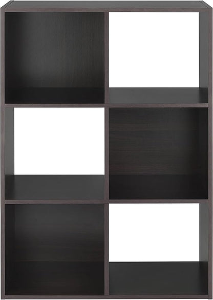 Whitmor 6 Cube Bookcase, 3 Tier Stackable MDF Bookself, Open Storage Display - Image 6