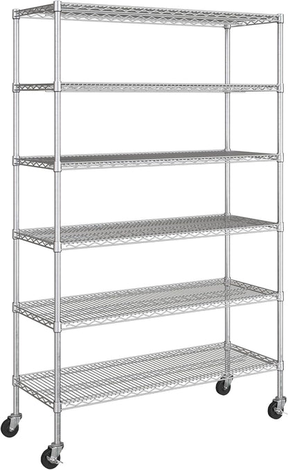 Seville Classics UltraDurable Heavy Duty NSF Solid Steel Wire Rack Storage Unit - Image 10