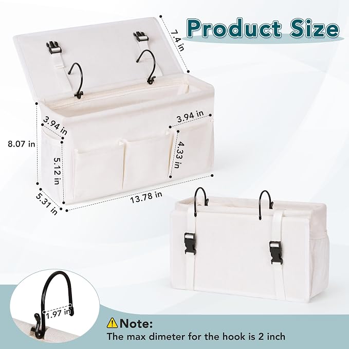 Bedside Caddy Storage Organizer - Image 5