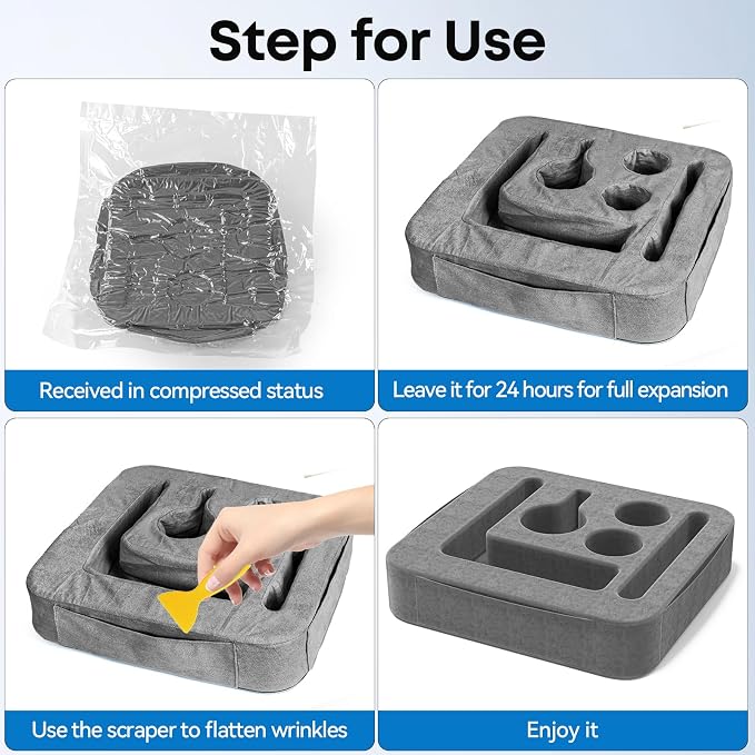 Couch Cup Holder Tray, Couch Caddy - Image 8