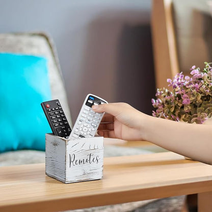 DRASTAR Remote Control Holder, Wood TV Remote Holder, Remote Storage Caddy - Image 5