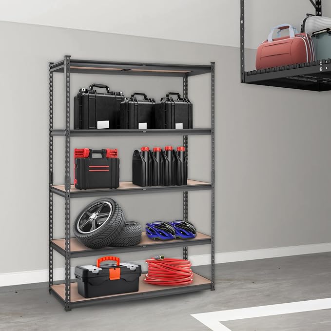 VEVOR Storage Shelving Unit, 5-Tier Adjustable, 2000 lbs Capacity, Heavy Duty - Image 2