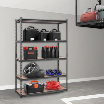 VEVOR Storage Shelving Unit, 5-Tier Adjustable, 2000 lbs Capacity, Heavy Duty - Image 2