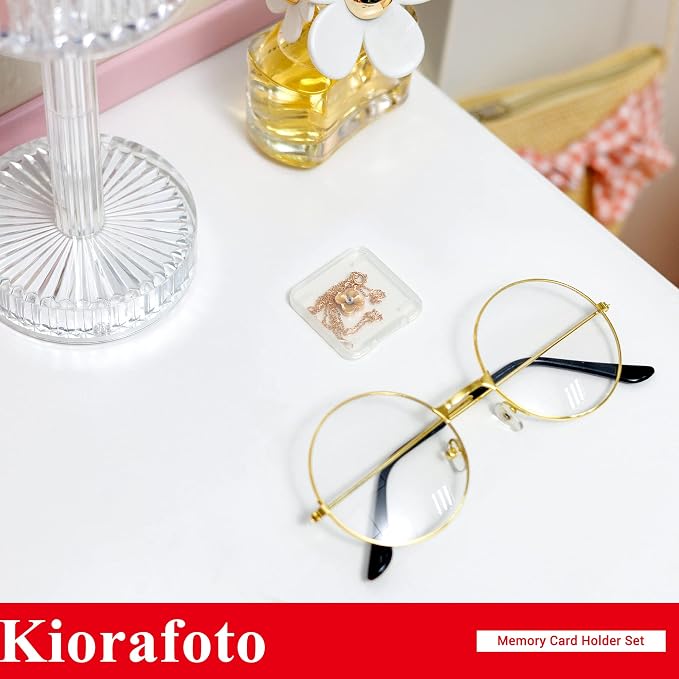 Kiorafoto 24 PCS Multi-Color Clear Plastic SD Card Case Holder - Image 9