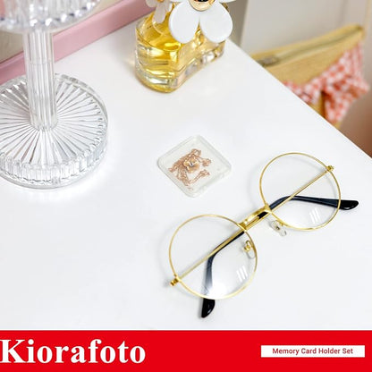 Kiorafoto 24 PCS Multi-Color Clear Plastic SD Card Case Holder - Image 9