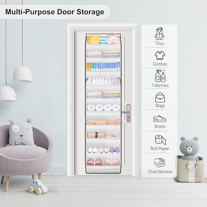 SLEEPING LAMB Over The Door Shoe Organizer - Image 7