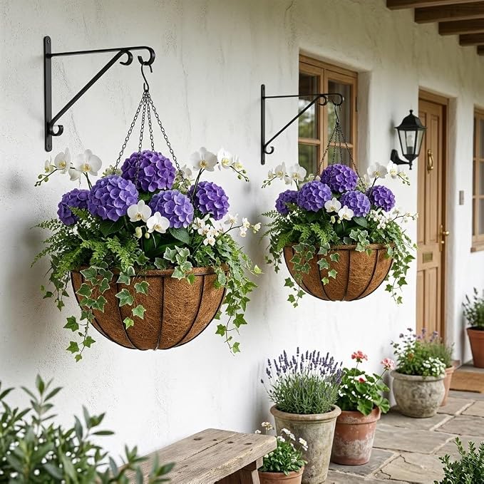 14 Inch Metal Hanging Basket - Image 5