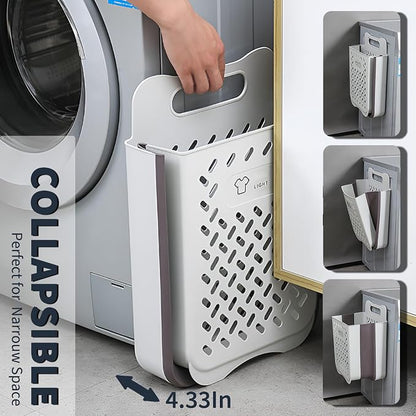 Plastic Foldable Laundry Basket - Image 4