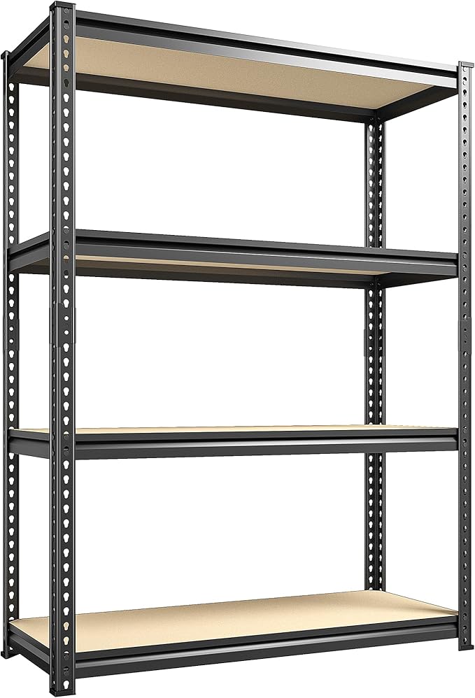 REIBII Storage Shelves Adjustable Metal Shelving 1600LBS Garage Shelves by REIBII