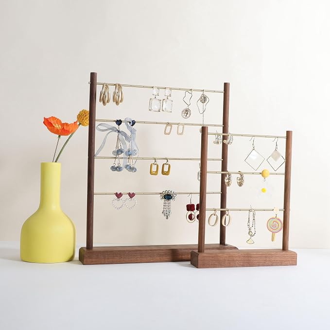 GemeShou Walnut earrings display stand - Image 2