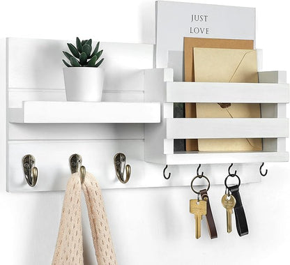 Lwenki Mail Organizer for Wall Mount – Key Holder by Lwenki
