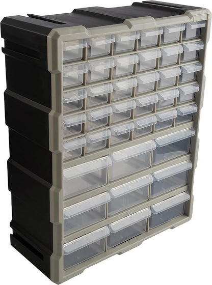 Stalwart 39-Drawer Plastic Small Parts Organizer, or Wall Storage Drawers by Stalwart