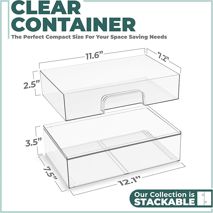 Sorbus Acrylic Storage Containers - Image 3