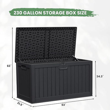 Greesum 230 Gallon HDPE Outdoor Storage Box - Image 7