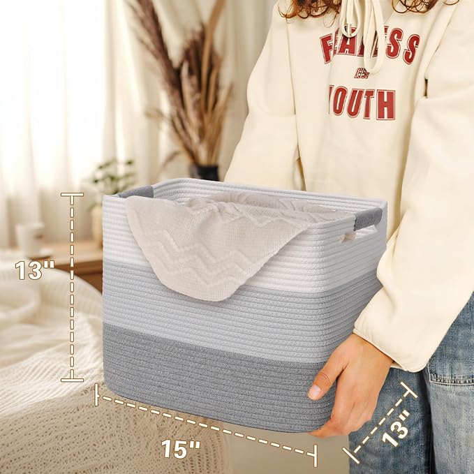 15×13 Inch Storage Cubes, 3 Pack Cube Storage Bins - Image 5