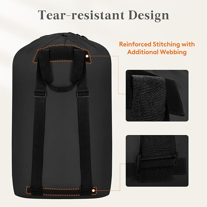 Lifewit Laundry Bag, Extra Large Laundry Backpack - Image 3