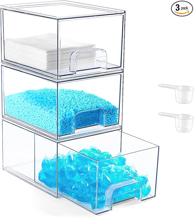 Laundry Pods Container and Laundry Detergent Powder Container Set, Dishwasher by Unknown