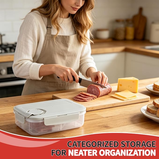 Meat and Cheese Container for Fridge, Deli Meat Container for Fridge Organizers - Image 7